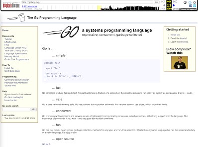 This is what the official website looked like initially